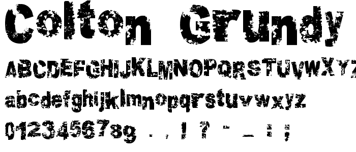 Colton Grundy font
